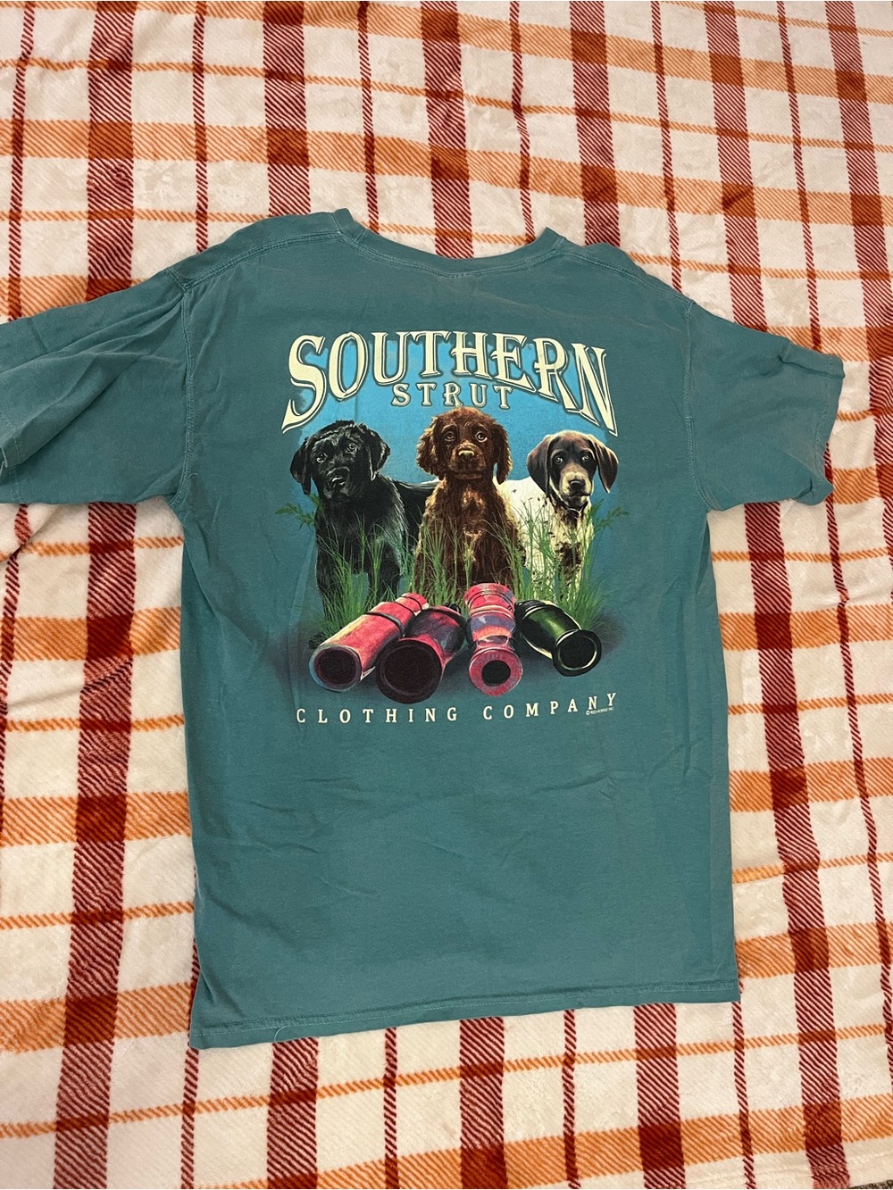 Comfort Colors Teal Kids' Graphic Tee - Southern Strut Hunting Dogs